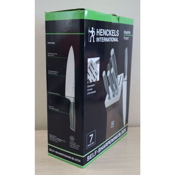Henckels Intetnational Graphite Forged 7-pc Self-Sharpening Knife Block Set - Picture 5 of 6